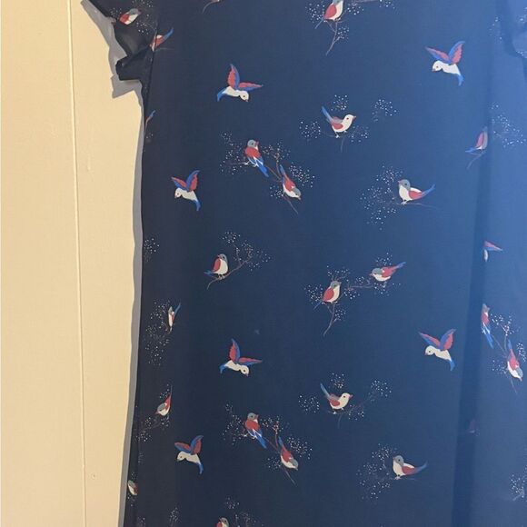 Whisper Med sheer Bird Print Women's blouse Top tunic‎  for office Whispers - Picture 3 of 7